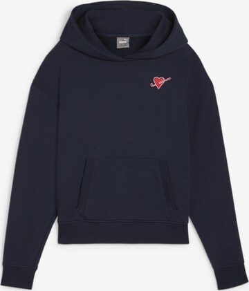 PUMA Sportief sweatshirt 'Enjoy' in Blauw: voorkant