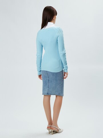 Pull-over Influencer en bleu