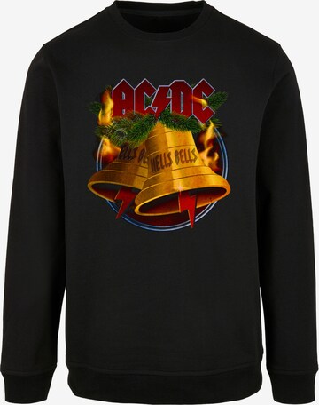 F4NT4STIC Sweatshirt 'ACDC' in Zwart: voorkant