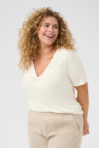 KAFFE CURVE Shirt 'KCwinni' in Wit: voorkant