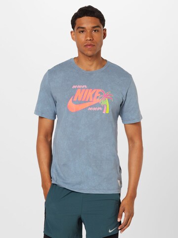 pelēks Nike Sportswear T-Krekls 'BEACH PARTY': no priekšpuses