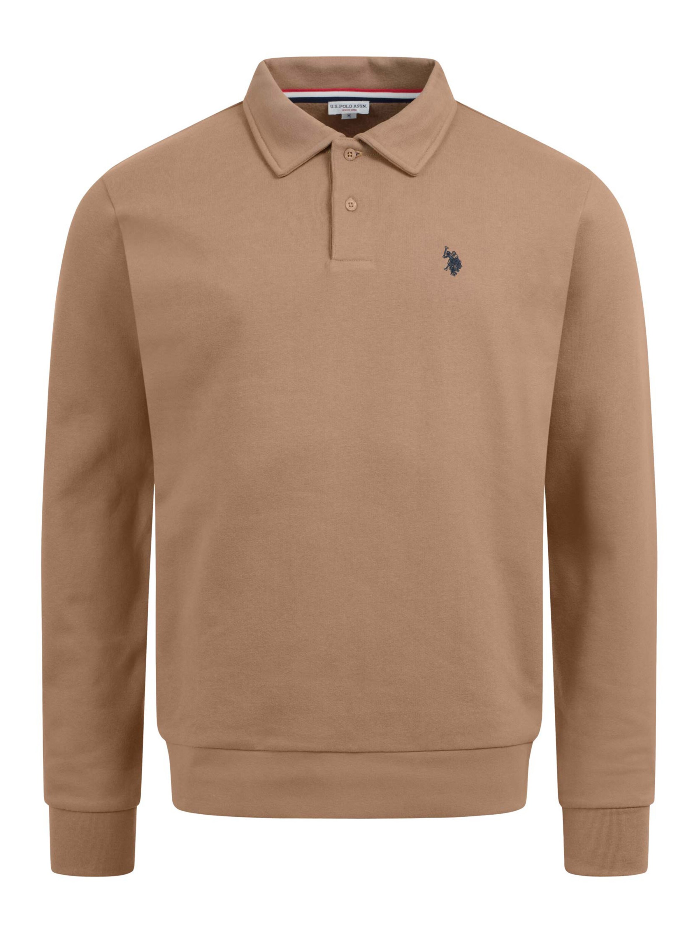 U.S. POLO ASSN. Sweatshirt in Beige: front