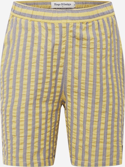 Pantaloni 'BIDATSU' Kings Of Indigo pe albastru închis / galben / negru / alb, Vizualizare produs