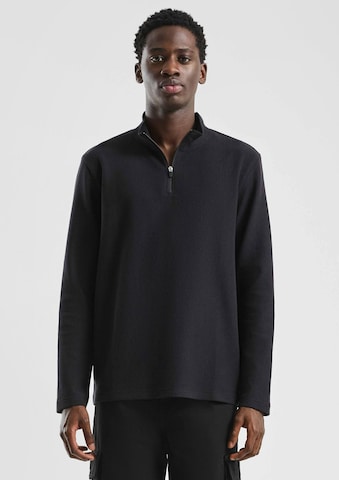 QS Shirt in Zwart: voorkant