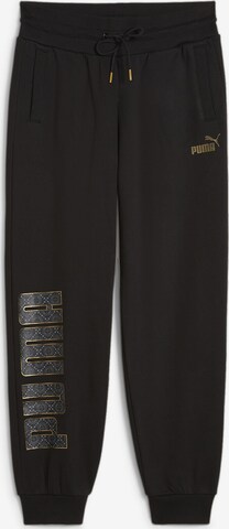 PUMA Tapered Pants in Black: front