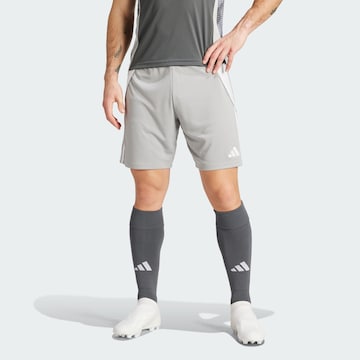 ADIDAS PERFORMANCE Regular Sportbroek 'Tiro 24' in Grijs: voorkant