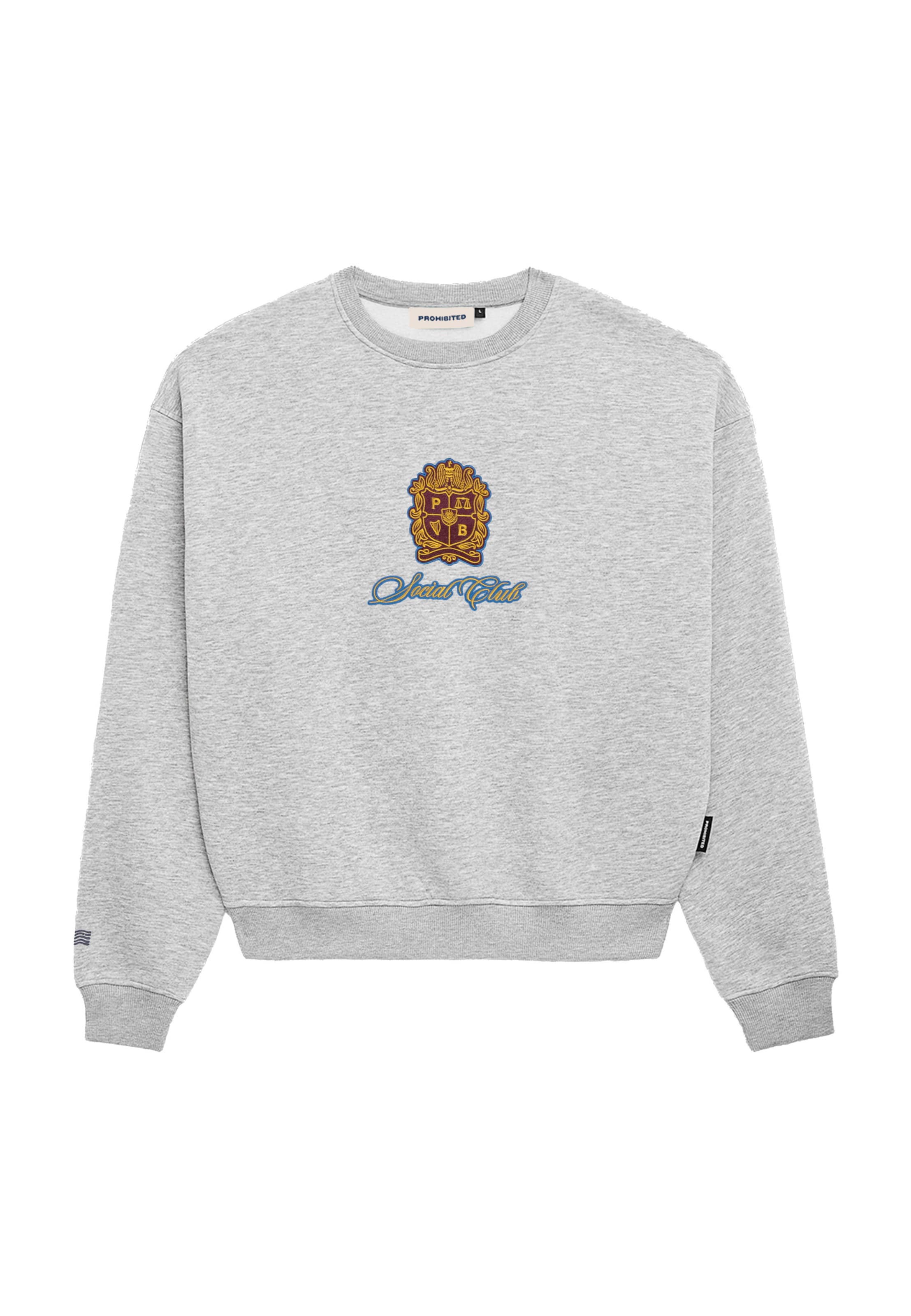 Prohibited - Sudadera en gris: frente