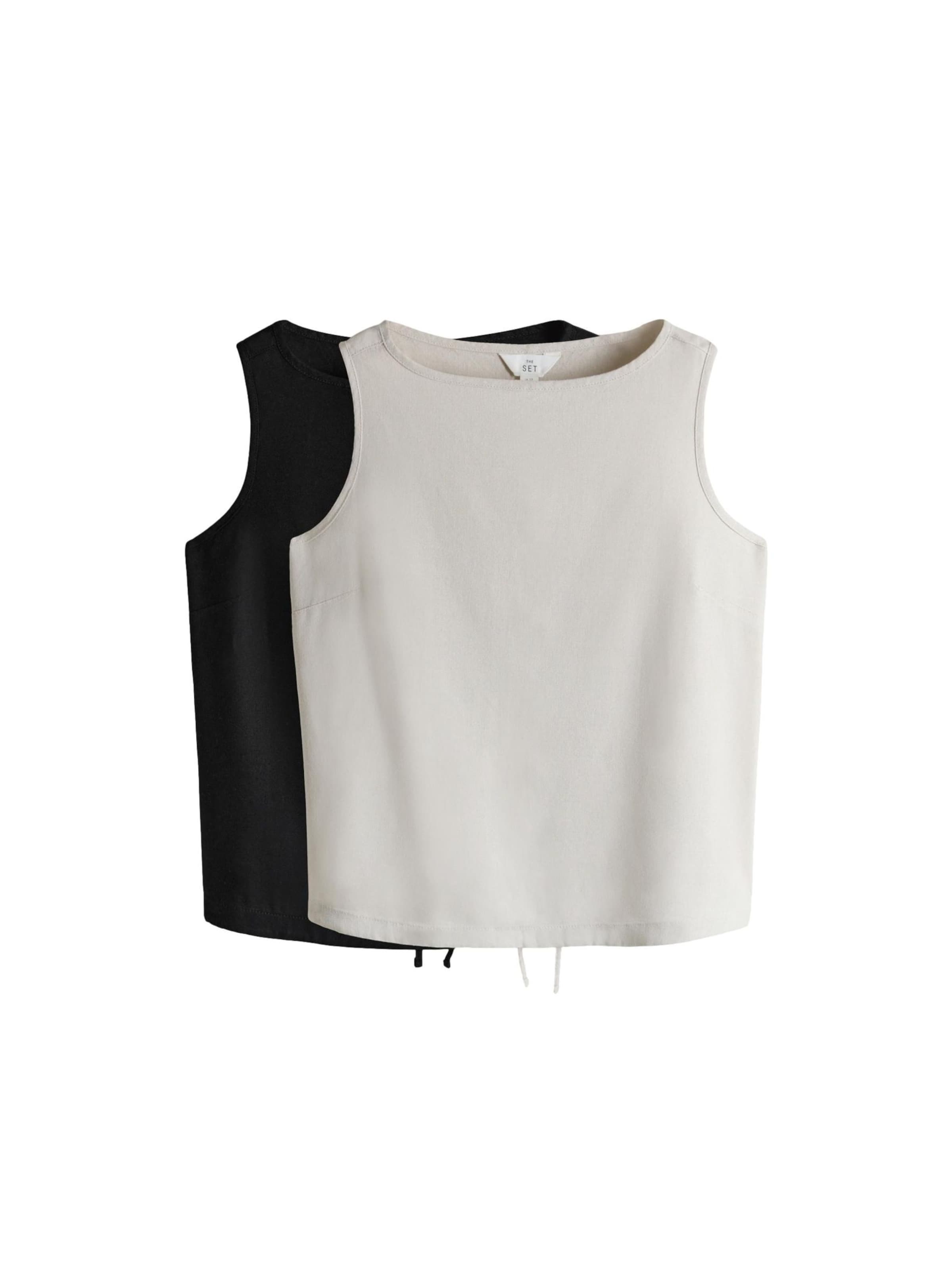 Haut The Set en noir : devant