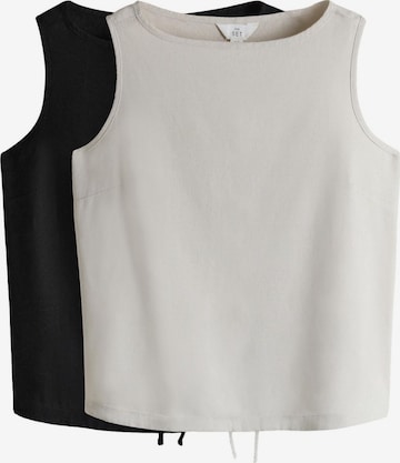 juoda The Set Palaidinė be rankovių: priekis