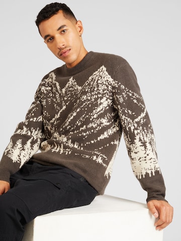 Abercrombie & Fitch Sweater 'FUZZY PERFECT' in Green