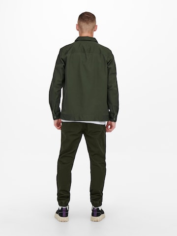 Only & Sons Between-Season Jacket 'Toby' in Green