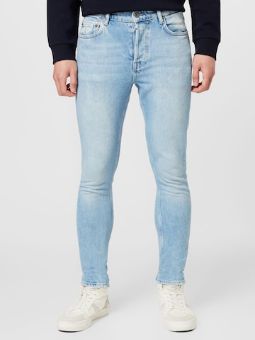 AllSaints Skinny Jeans i blå: framsida