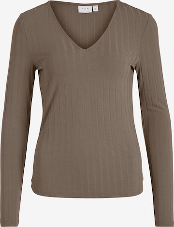 VILA Shirt 'NATHA' in Brown: front