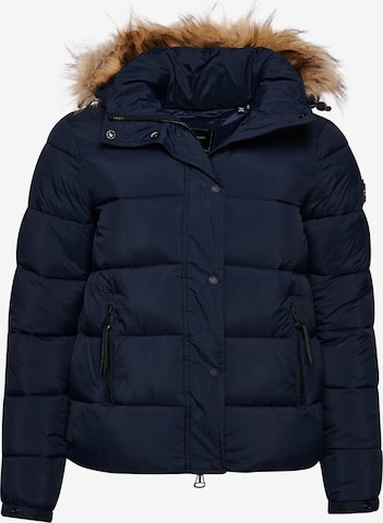 Superdry Winterjas in Blauw: voorkant