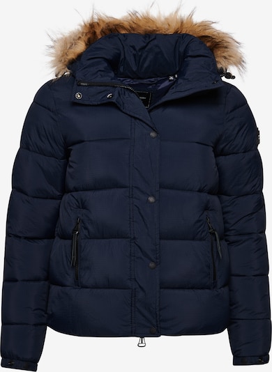 Superdry Veste d’hiver en marine / marron chiné, Vue avec produit