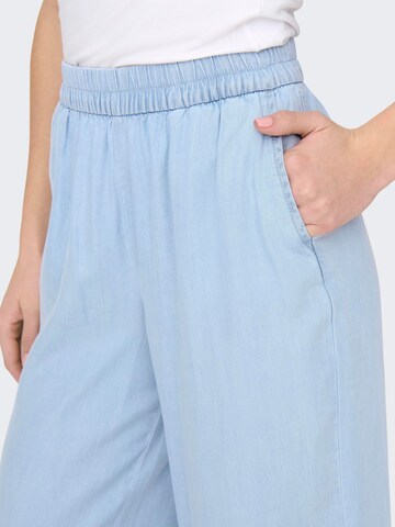 Wide Leg Pantalon 'ONLCharis' ONLY en bleu