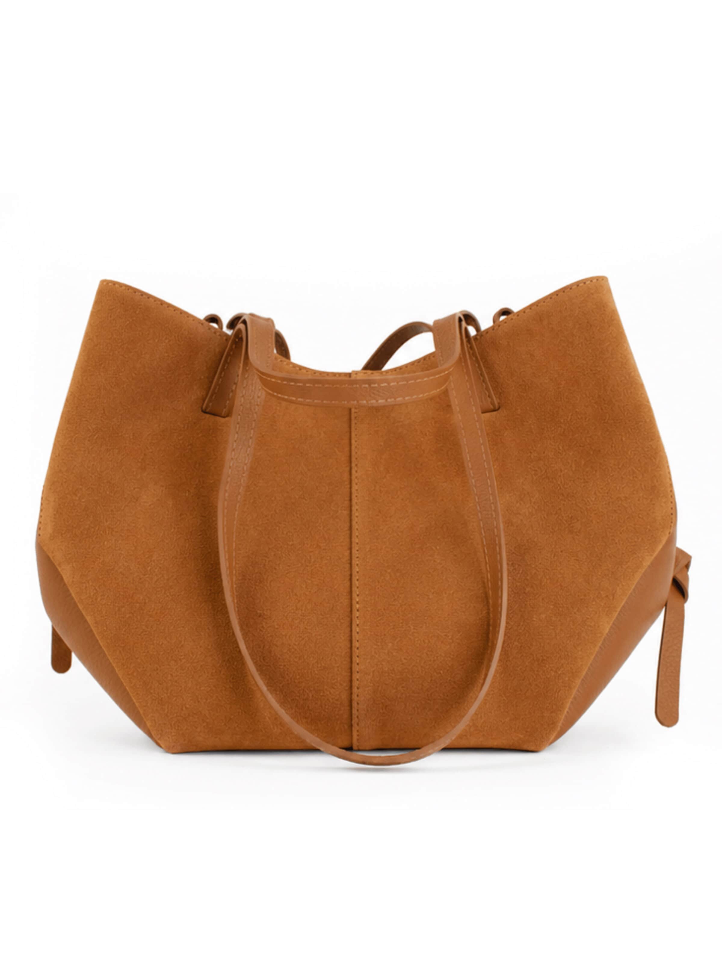 lePelou Shoulder Bag 'TARA' in Brown: front