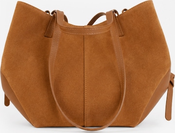 lePelou Shoulder Bag 'TARA' in Brown: front