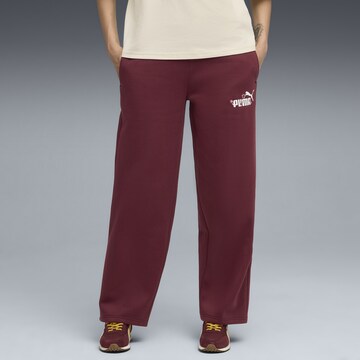 PUMA Wide leg Trousers 'Essentials Nature 2.0' in Red: front