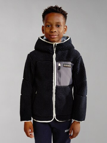Veste en polaire 'YUPIK' NAPAPIJRI en noir : devant