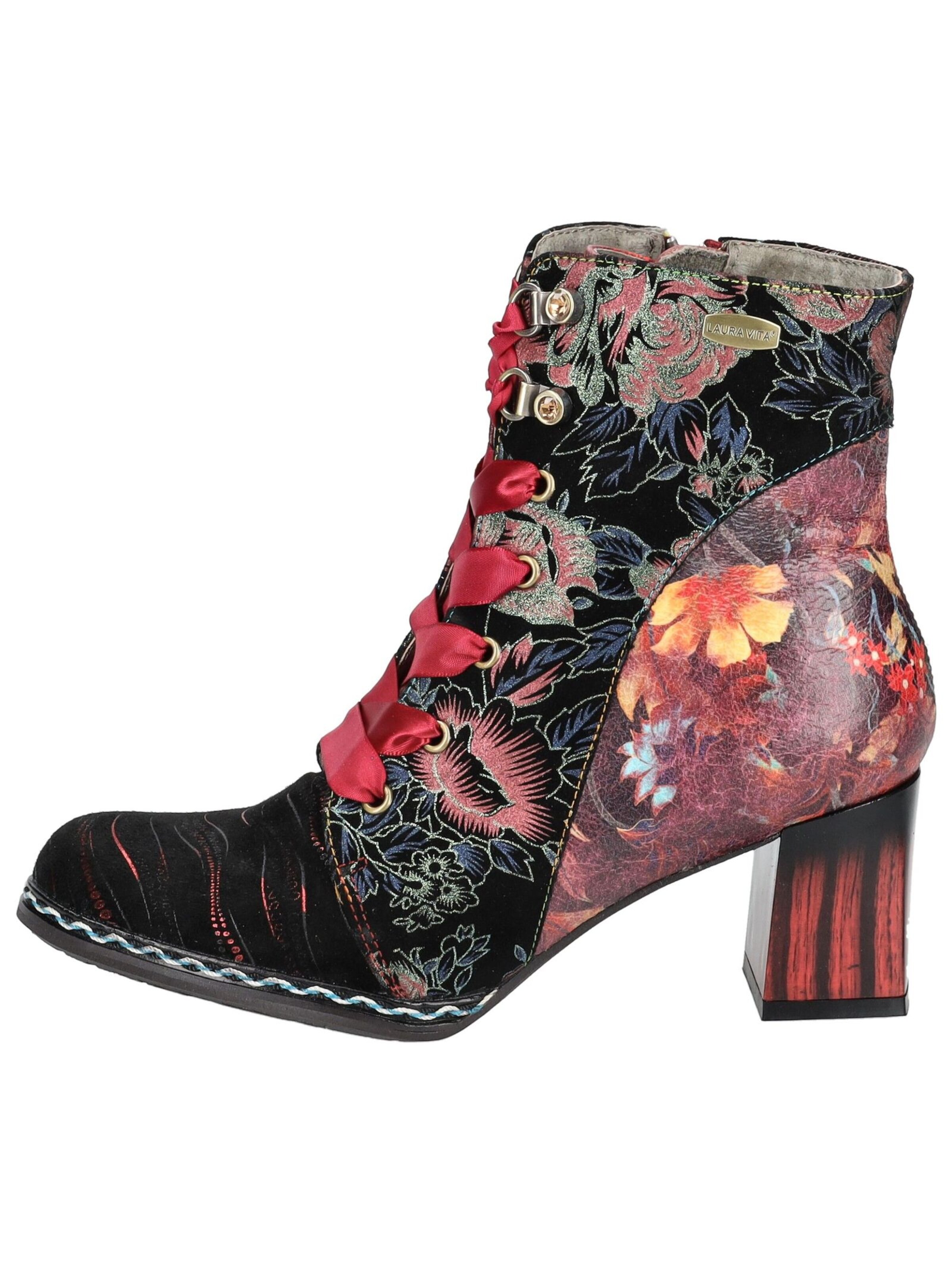 Laura Vita Lace-up bootie in Mixed colours