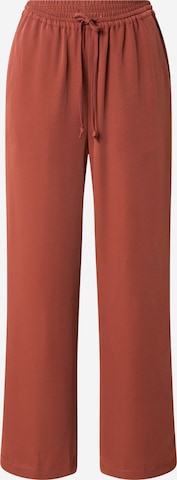 ABOUT YOU Wide leg Trousers 'Lynn' in Brown: front