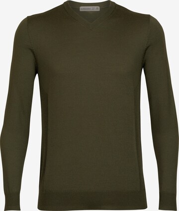 ICEBREAKER - Pullover desportivo 'Shearer' em verde: frente