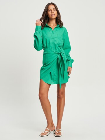 Calli Sukienka koszulowa 'ZAC' w kolorze zielony