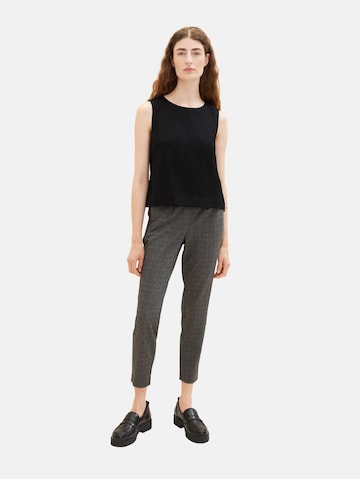 Coupe slim Pantalon à pince TOM TAILOR en gris