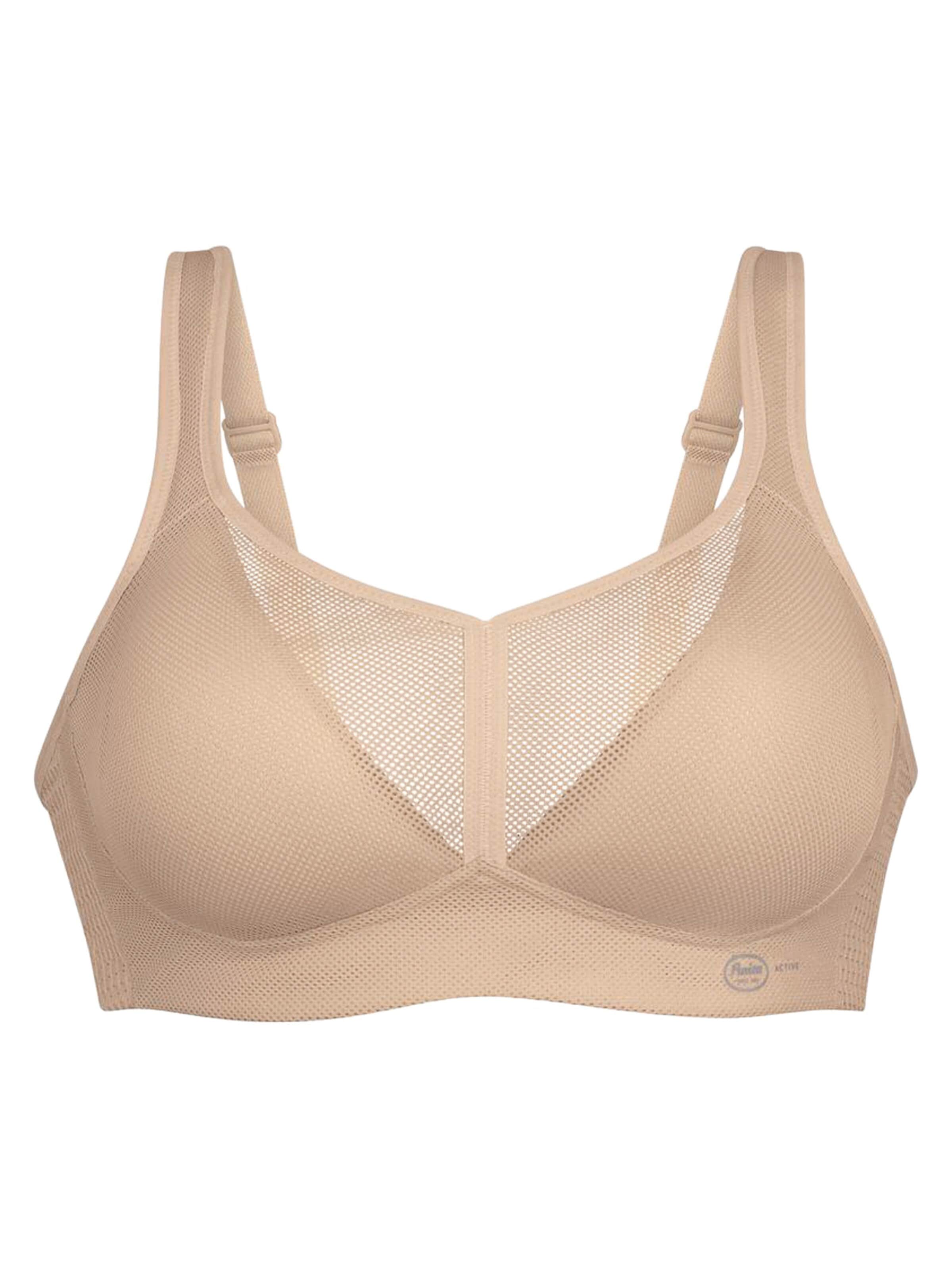 ANITA Bustier BH 'Air Control Delta Pad Sport' in Beige: voorkant