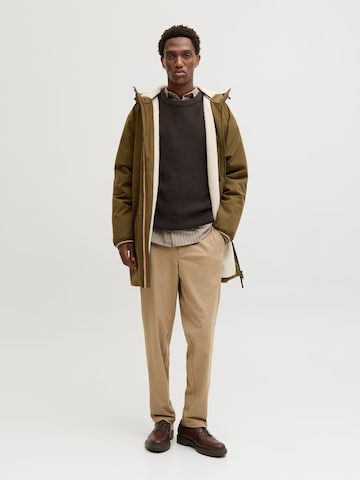 JACK & JONES Pullover 'Kaito' in Braun