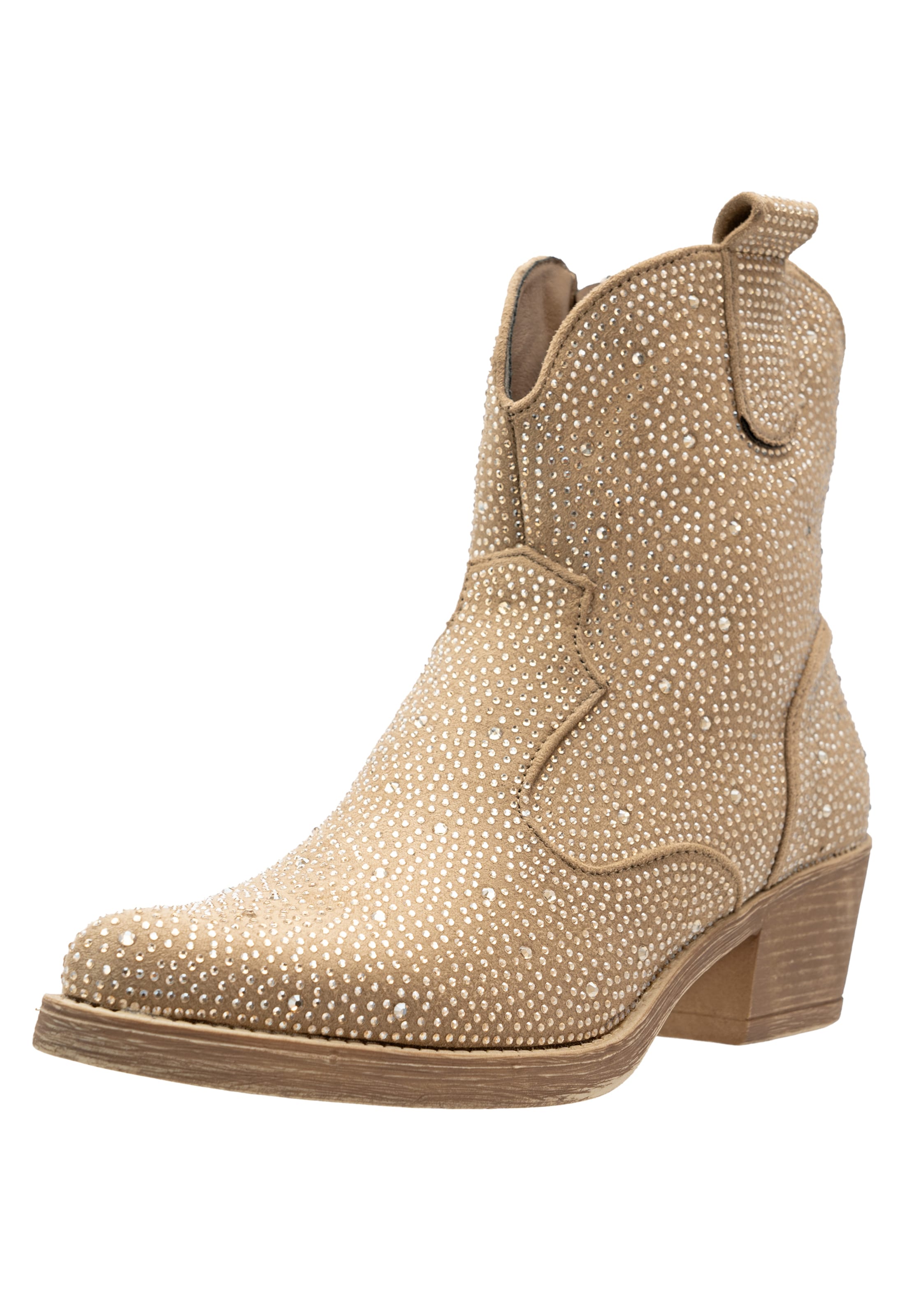 Salinyang Cowboylaarzen in Beige: voorkant
