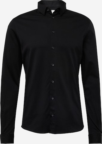Casual Friday Regular fit Риза 'Arthur' в черно: отпред