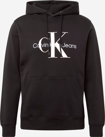 Felpa 'Essentials' di Calvin Klein Jeans in nero: frontale