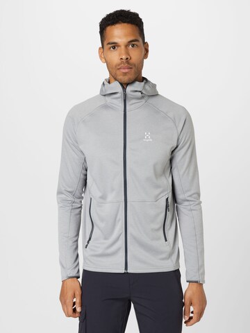 Haglöfs Athletic Fleece Jacket 'Skuta' in Grey: front