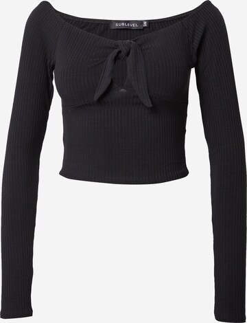 Sublevel Shirt in Black: front