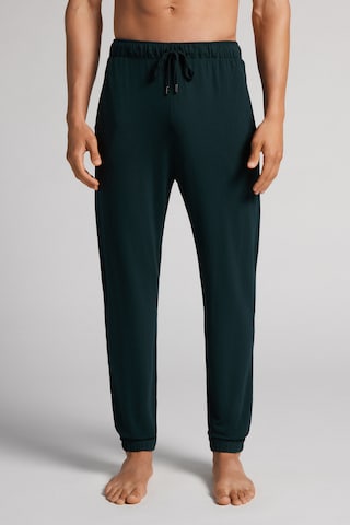 INTIMISSIMI Tapered Pajama Pants in Green: front