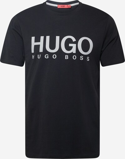 HUGO T-Krekls 'Dolive', krāsa - gaiši pelēks / melns, Preces skats