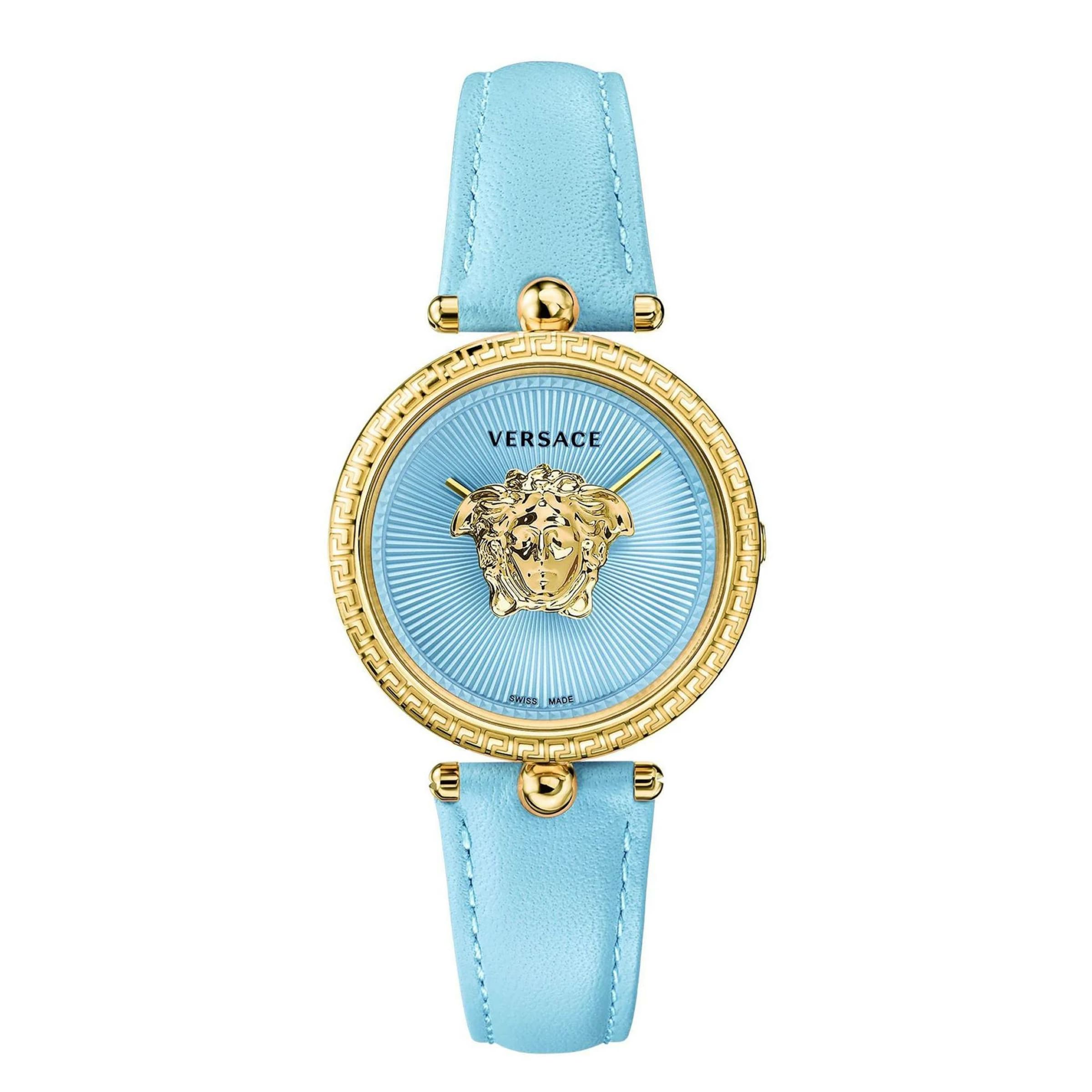 VERSACE Analoguhr in Blau: Vorderseite