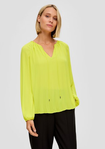 Chemisier s.Oliver BLACK LABEL en vert : devant