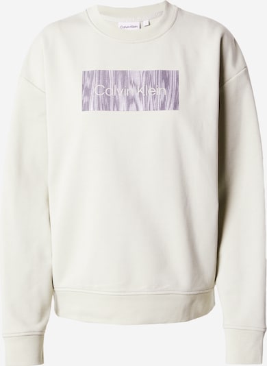 Calvin Klein Sweatshirt in de kleur Lichtgrijs / Sering / Pastellila, Productweergave