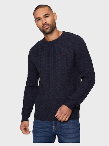 Threadbare Пуловер 'Ely' в синьо: отпред