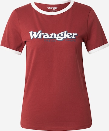 T-shirt 'RINGER' WRANGLER en rouge : devant