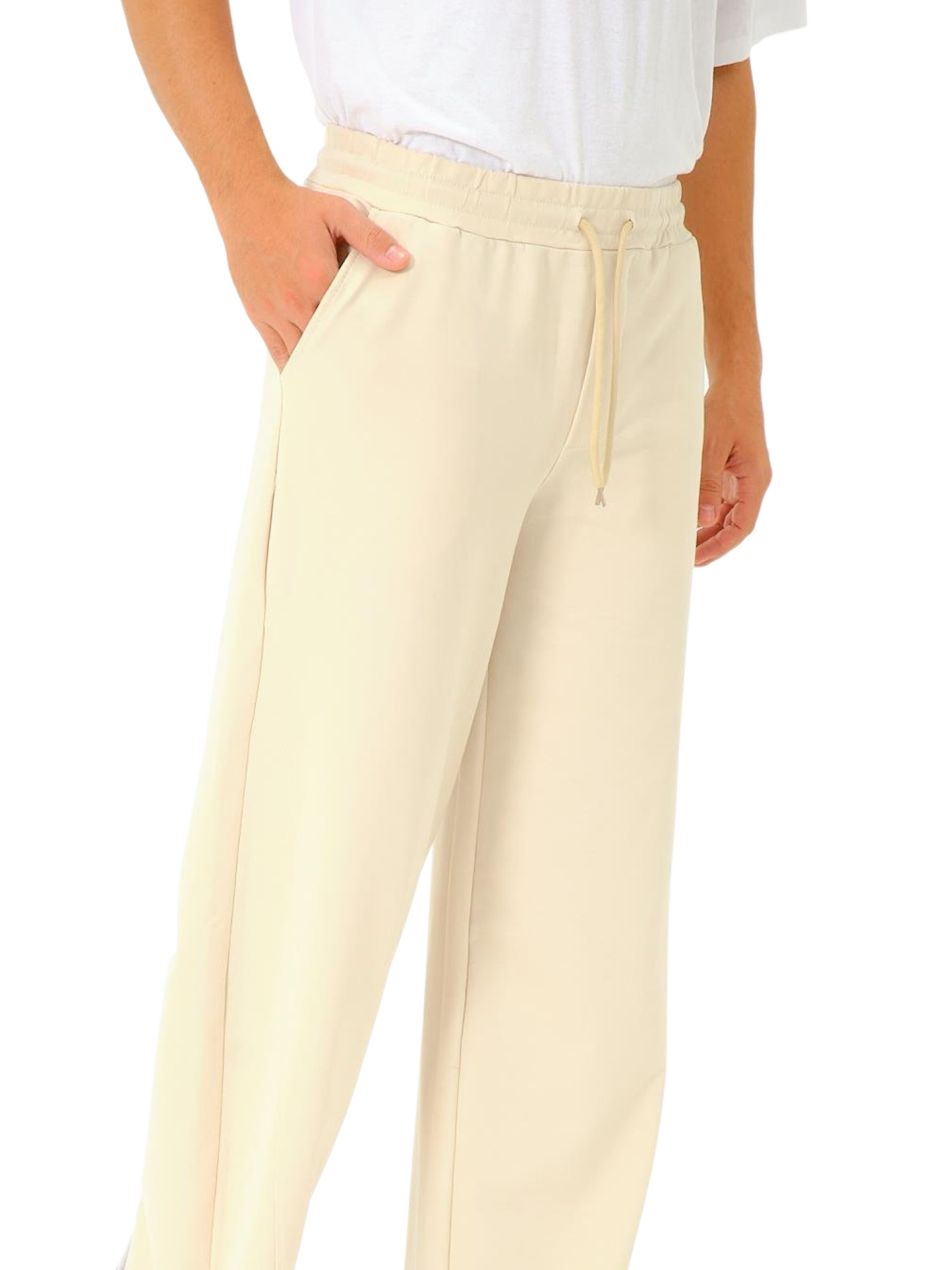 C&City Wide leg Trousers in Beige