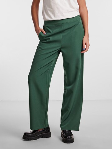 PIECES Wide leg Broek 'PCBOZZY' in Groen: voorkant