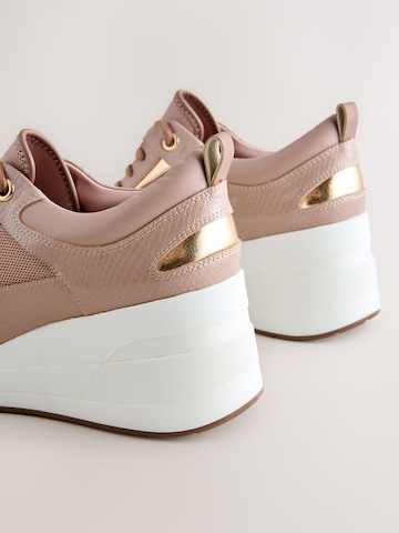 Next Кроссовки на платформе в Бежевый