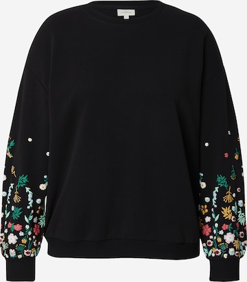 ONLY Carmakoma Sweatshirt 'CARBROOKE' in Black: front