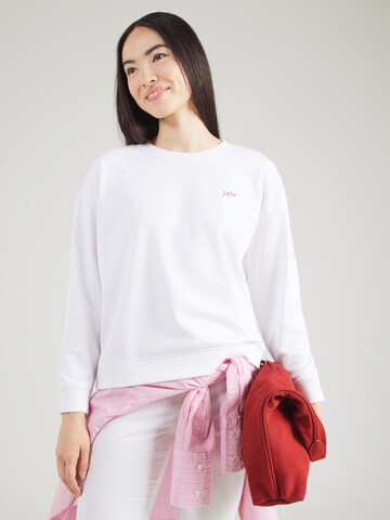 COMMA Sweatshirt i hvid