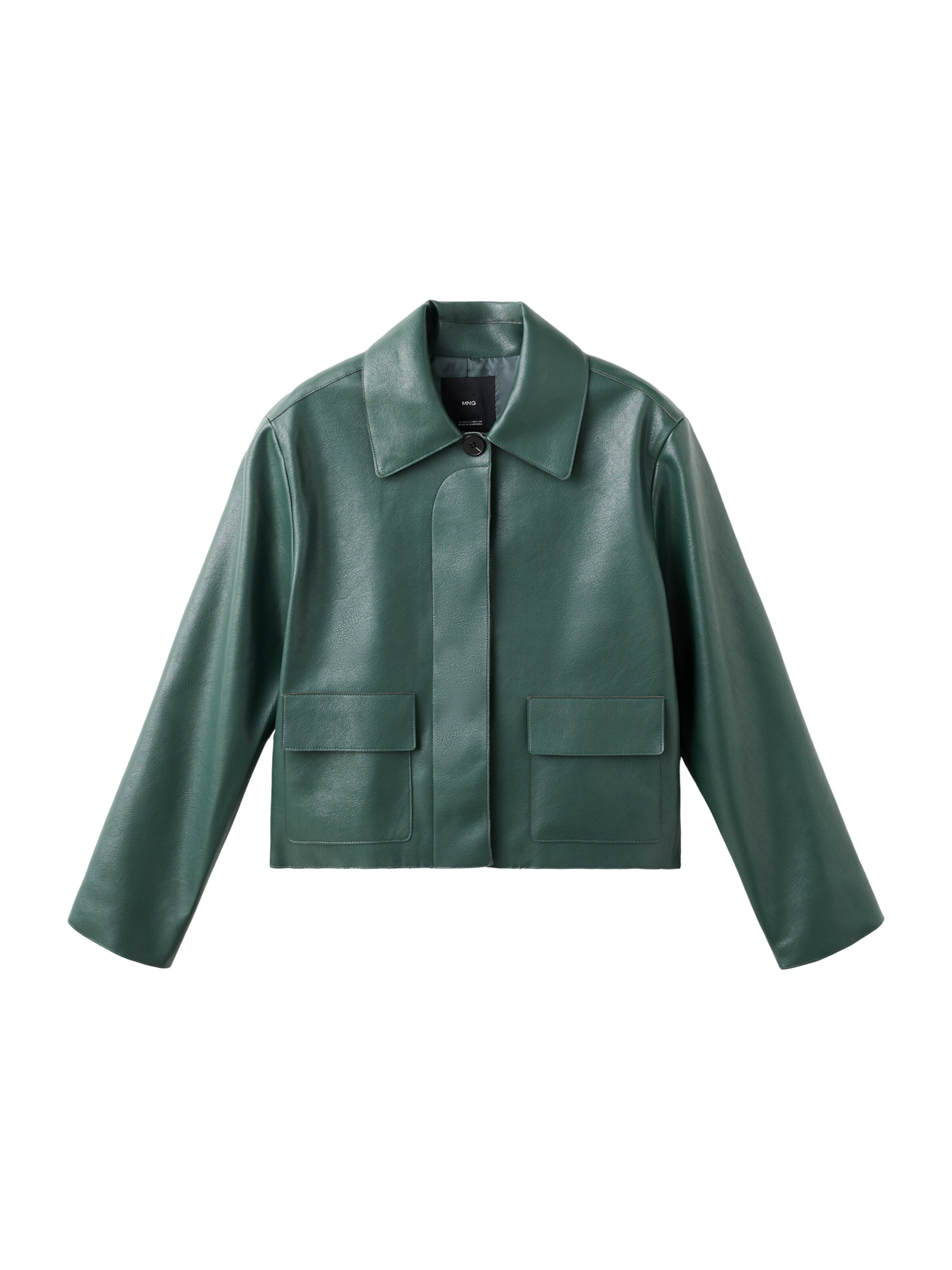 MANGO Jacke 'Sabina' in Grün: Vorderseite