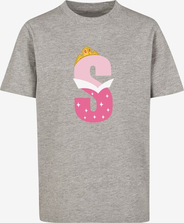 F4NT4STIC Shirt 'Alphabet S Is For Sleeping Beauty' in Grau: predná strana